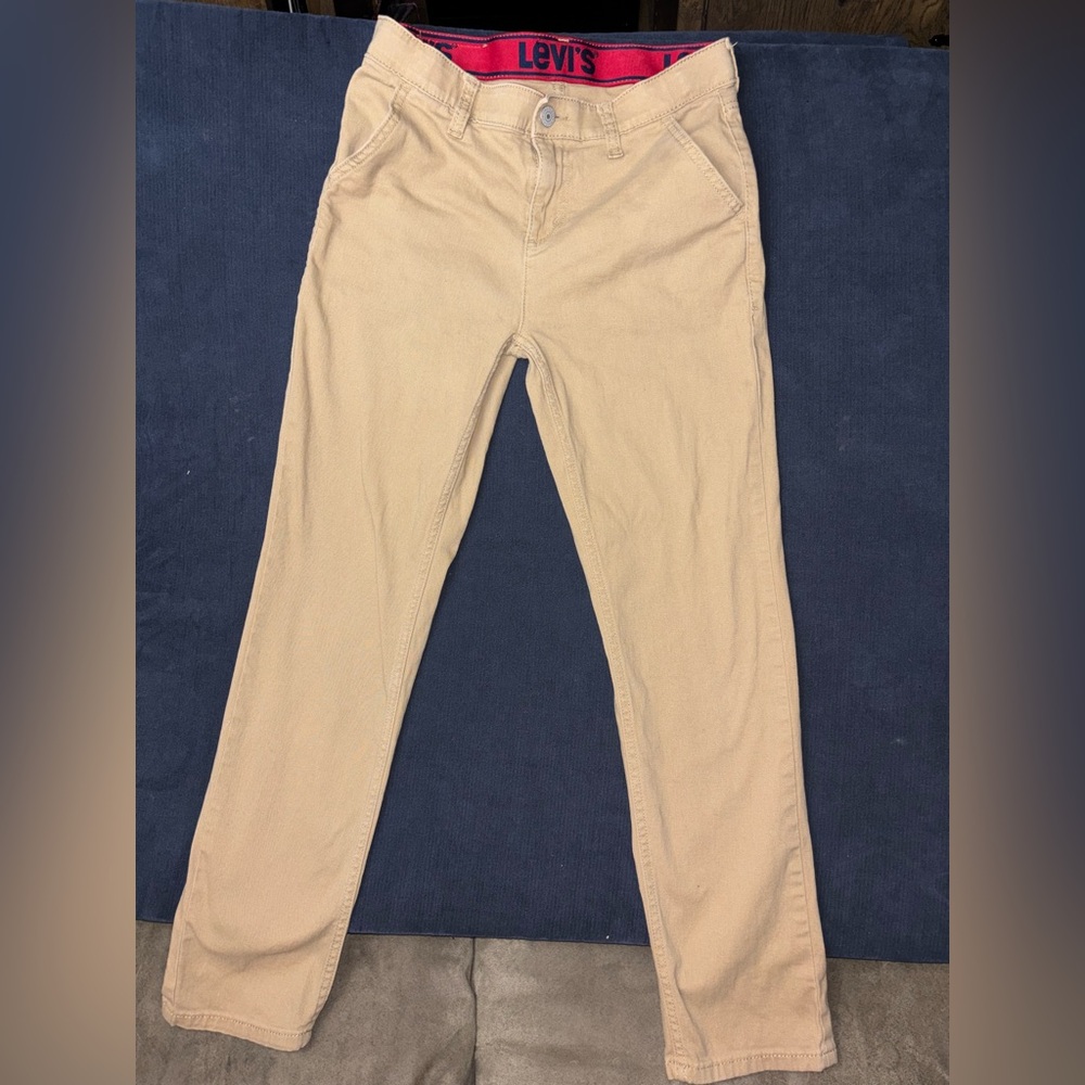 Levi's boys khaki schoolwear skinny fit jeans